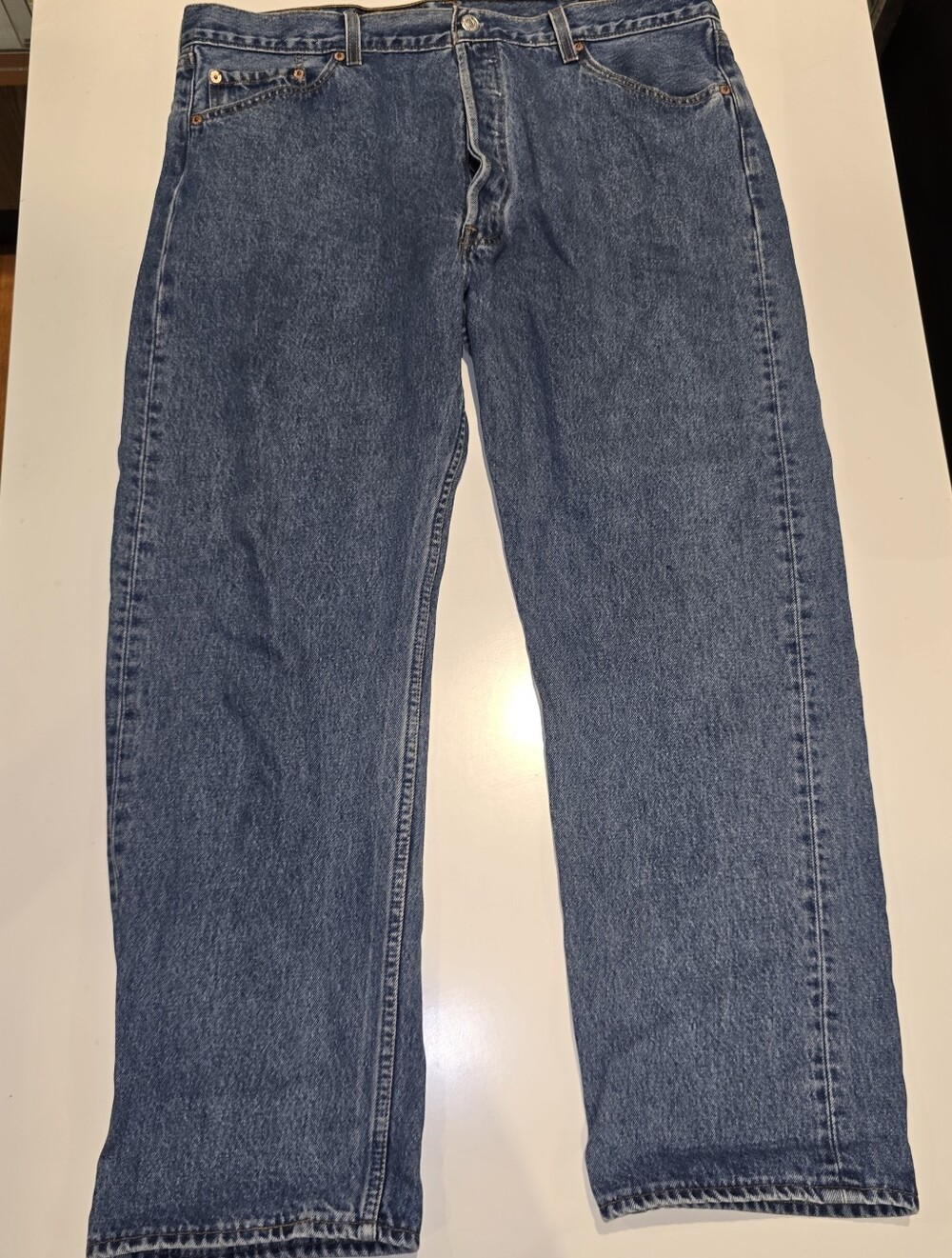 Levi's 501 Made In USA Men's Straight Jeans in Indigo Blue